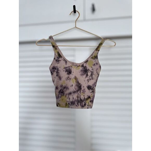 LULULEMON | Athletic Align Shelf Bra Radial Tie Dye  Print Pattern Size 2 - Picture 4 of 15